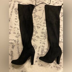 Steve Madden Elegant Black Women's Over-the-Knee Boots size 7.5 new